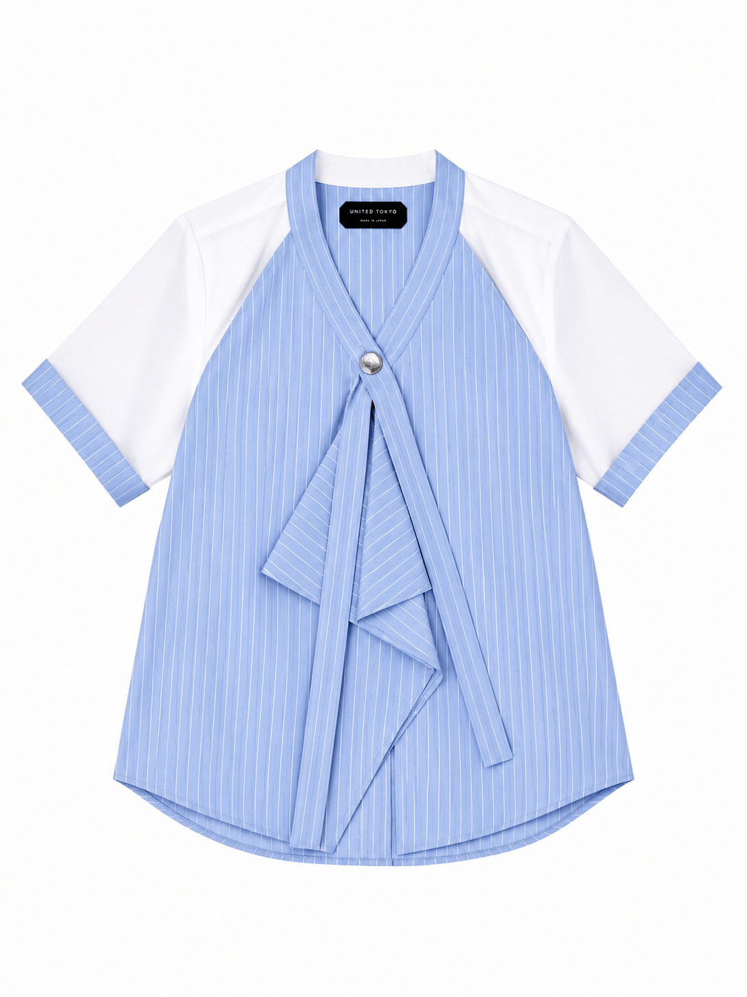 シアースリーブ<br>ラッフルブラウス