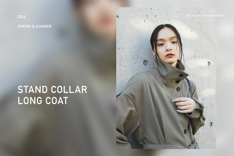 STAND COLLER LONG COAT｜United Tokyo WOMEN｜UNITED TOKYO ONLINE STORE