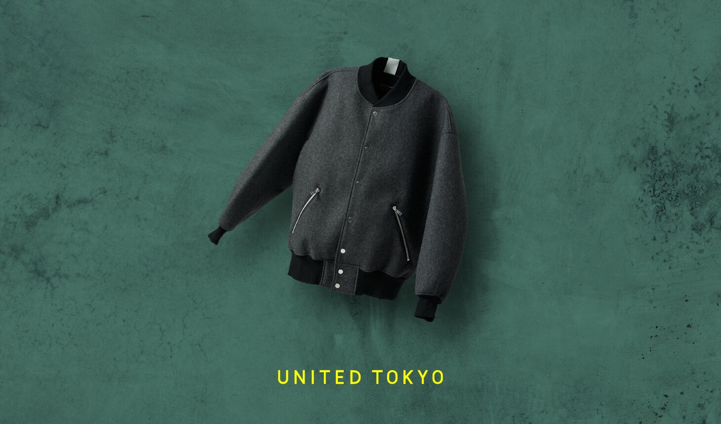 UNITED TOKYO 軽量 ボンディングメルトンスタンドカラーコートジャケット/アウター