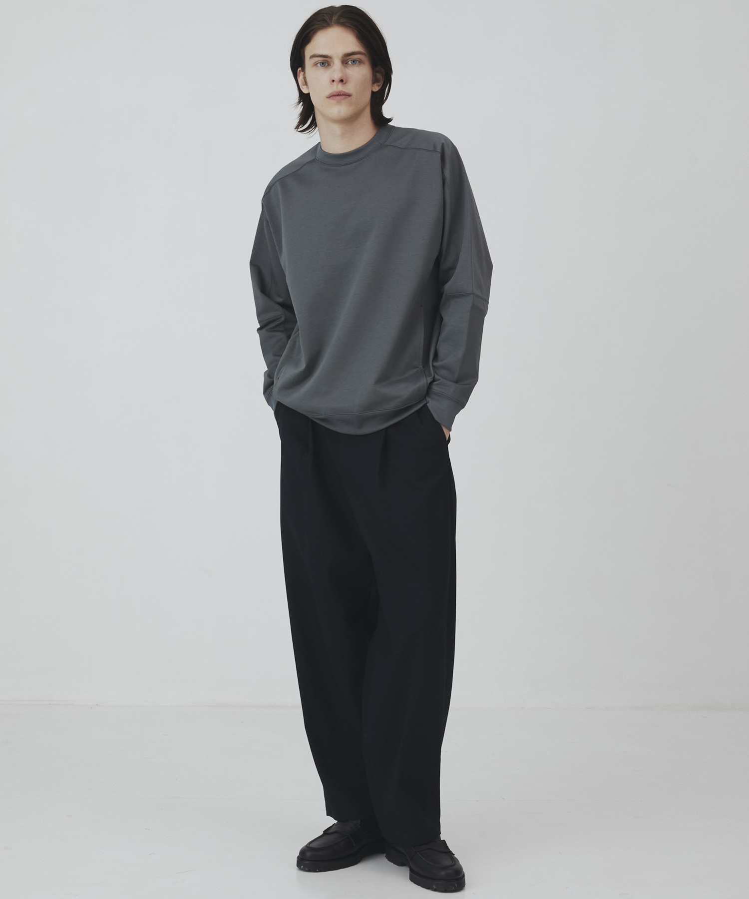 2026SS〉SEA ISLAND COTTON スウェット(1 DARK GREY): : メンズ