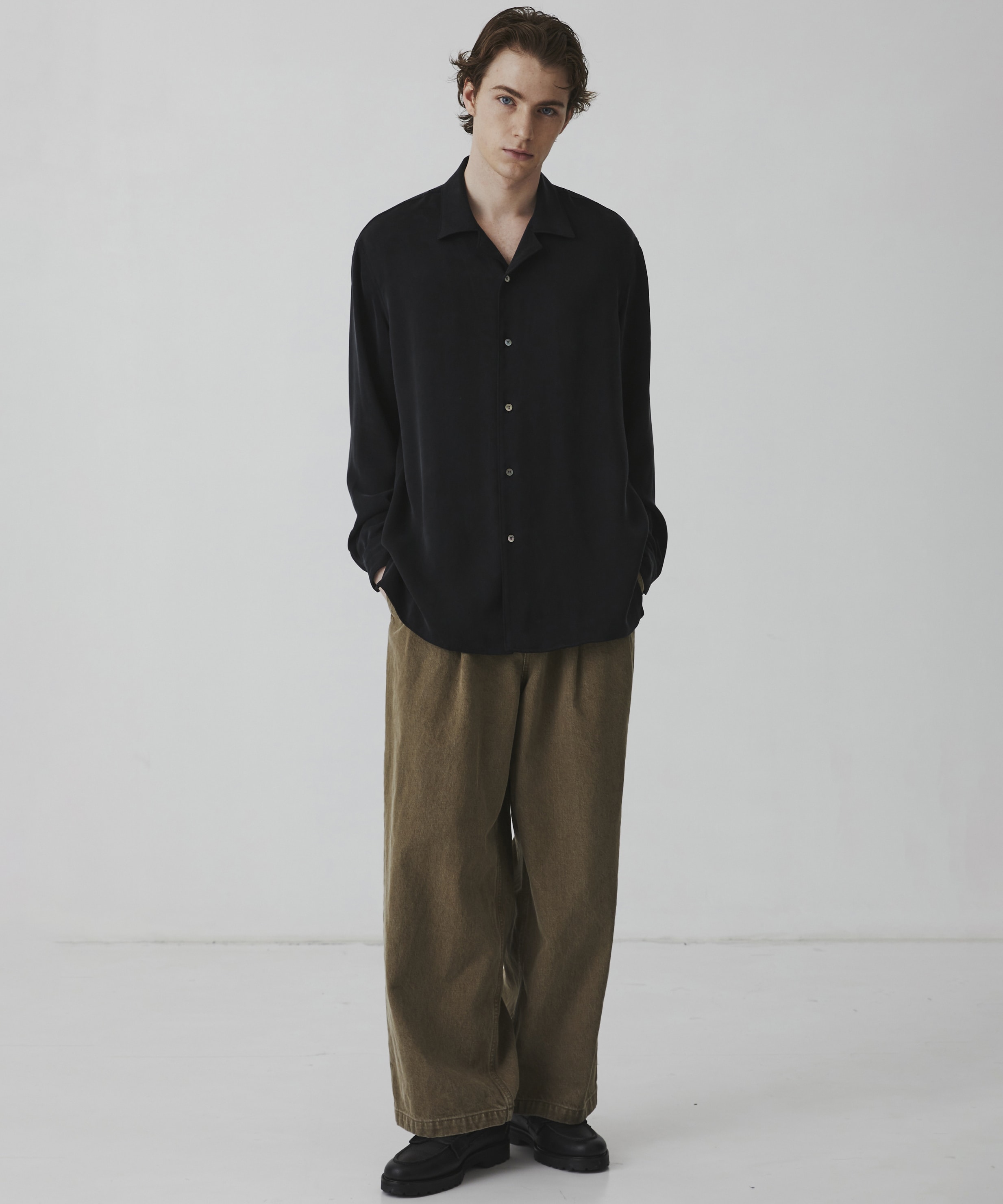 オーバーダイデニム バギースラックス