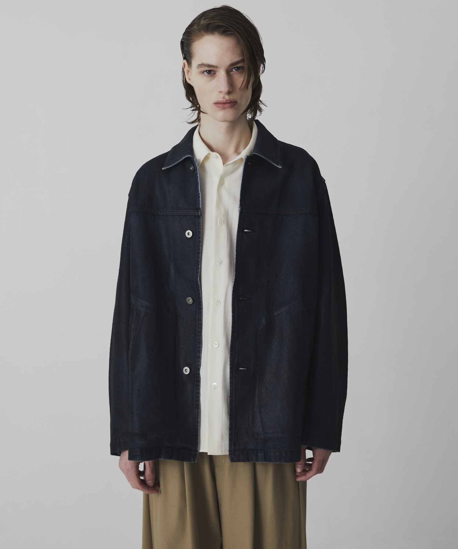 コーティングデニムカバーオール(1 BLUE): : メンズ｜UNITED TOKYO