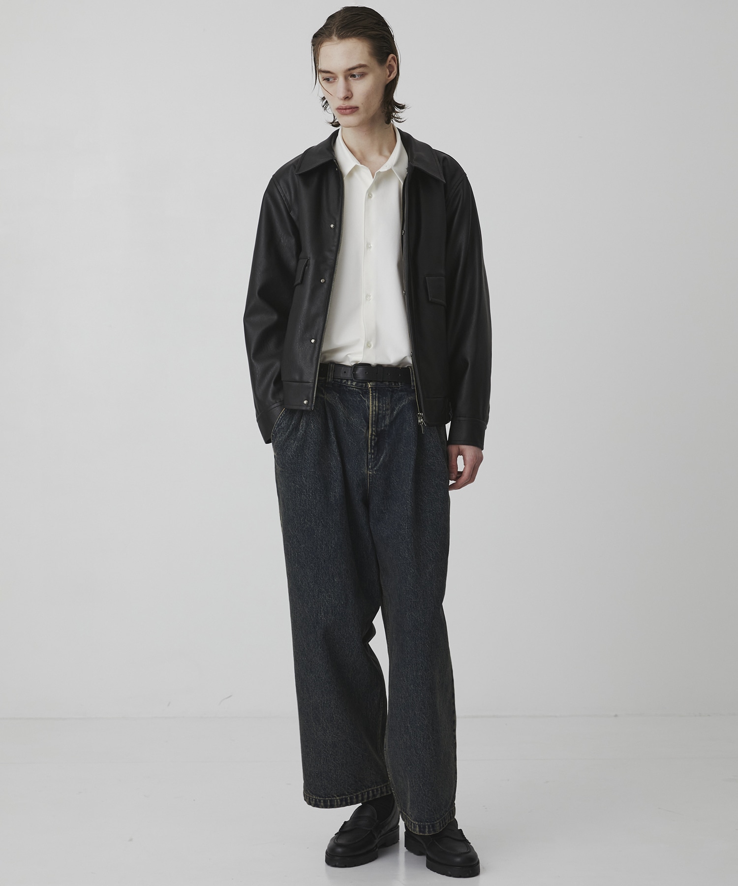 〈残りわずか｜再入荷なし〉VINTAGE LEATHER ブルゾン