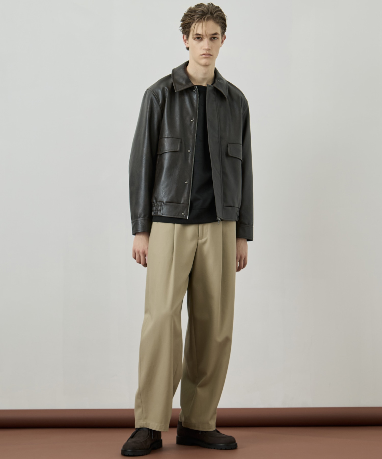 VINTAGE LEATHER ブルゾン