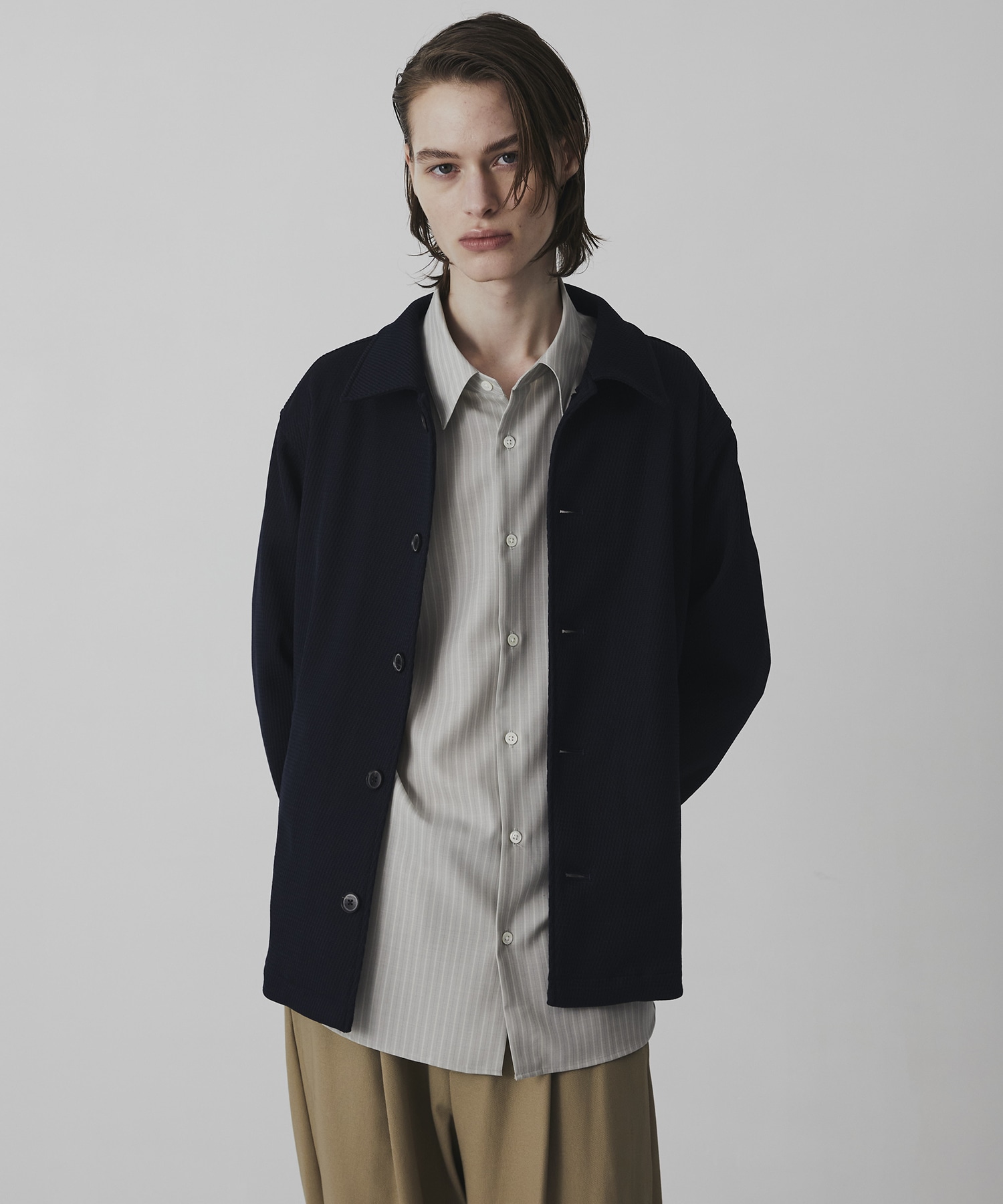 〈残りわずか｜再入荷なし〉Air Tweed ボンディング カバーオール