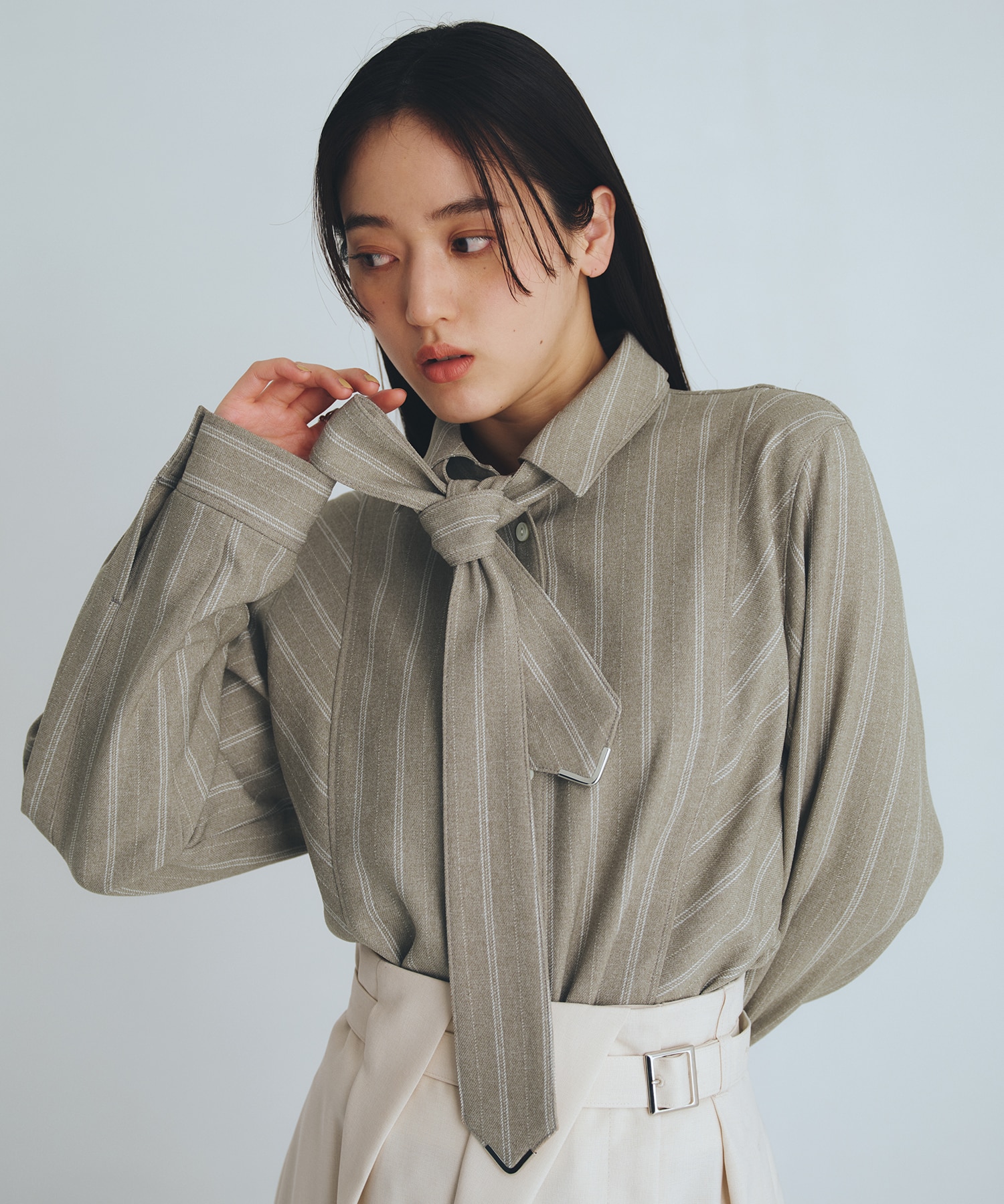 【再入荷】コーナーチップボウタイシャツ