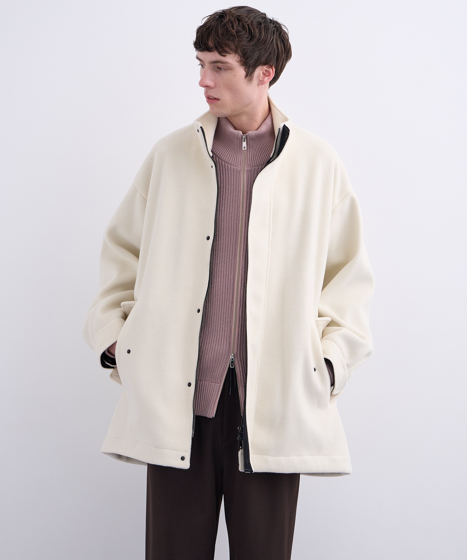 【高原価率/WEB限定】NEEDLE WOOLET ジップブルゾン