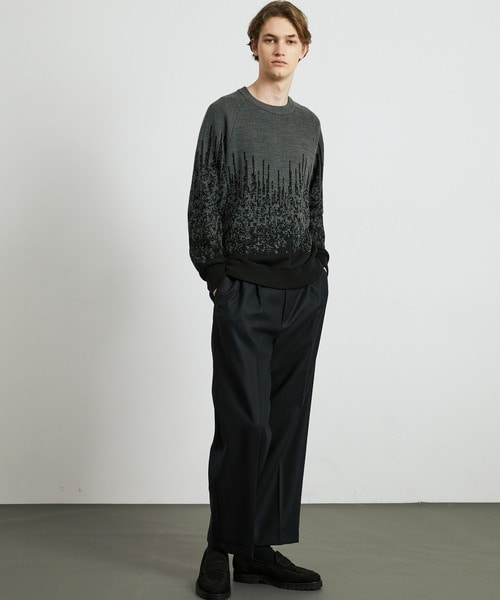 〈残りわずか〉グラデーションジャガードニット