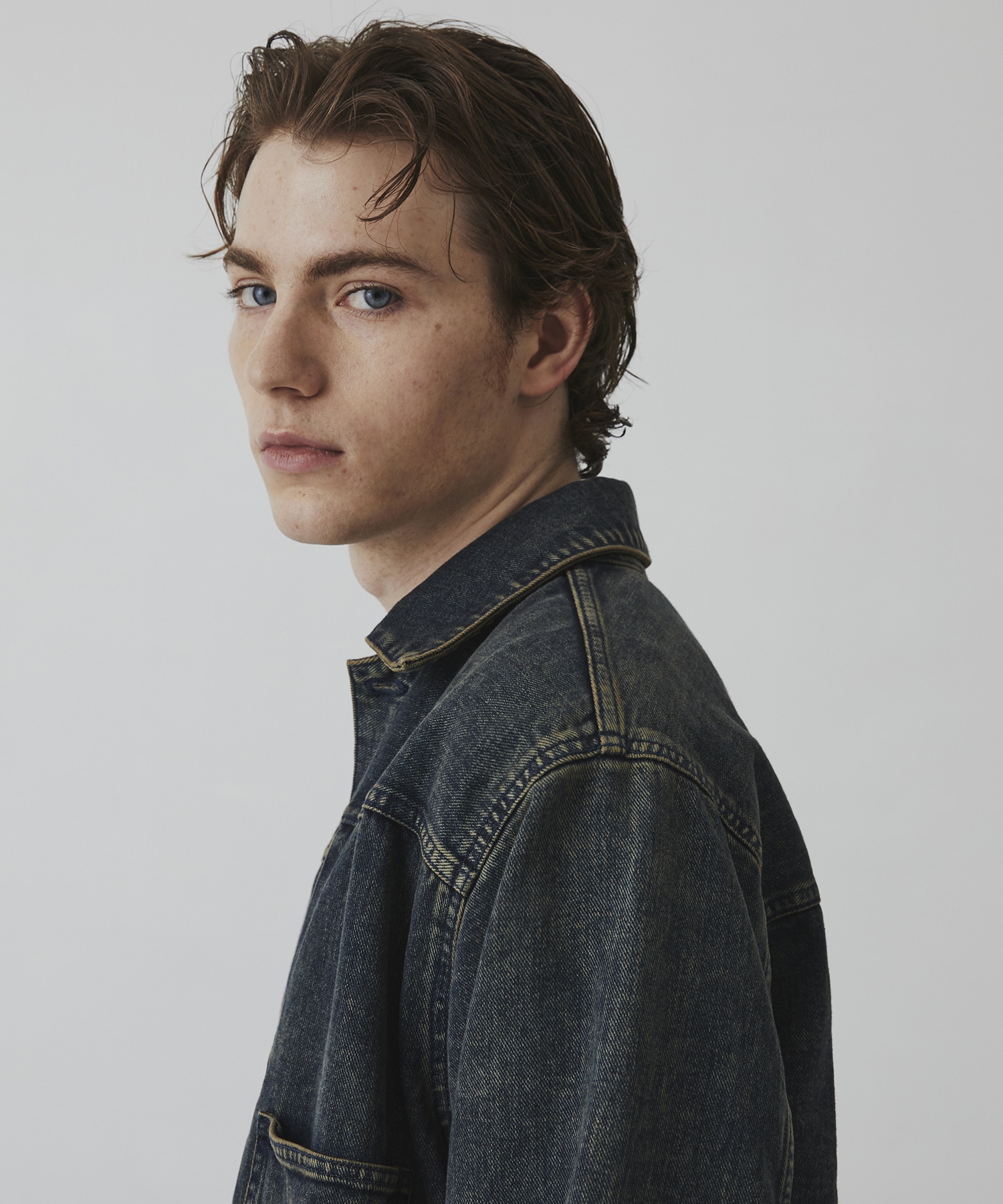 オーバーダイデニム ジャケット