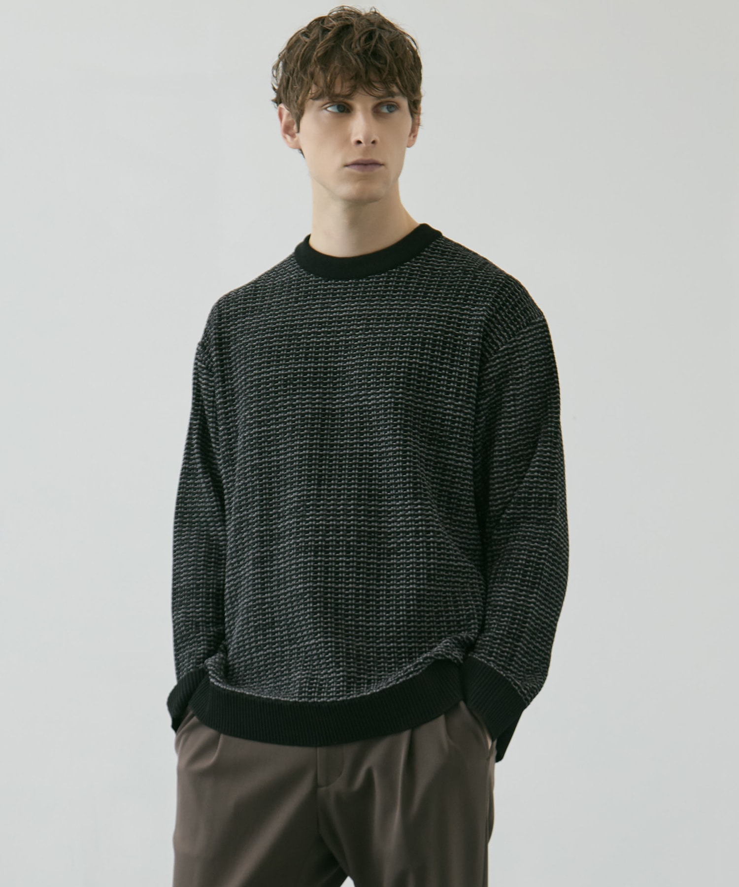 〈残りわずか｜再入荷なし〉アウトラスト ジャガード クルーネックニット