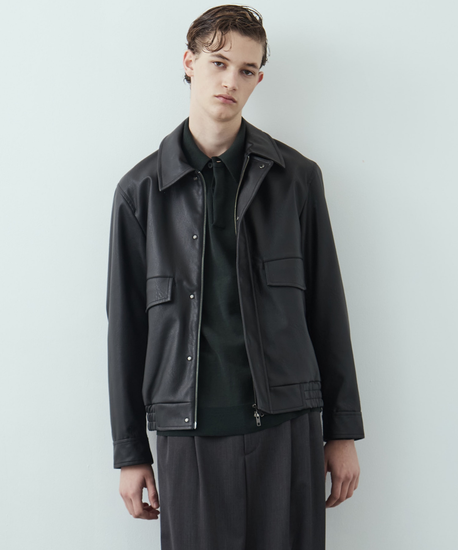 VINTAGE LEATHER ブルゾン