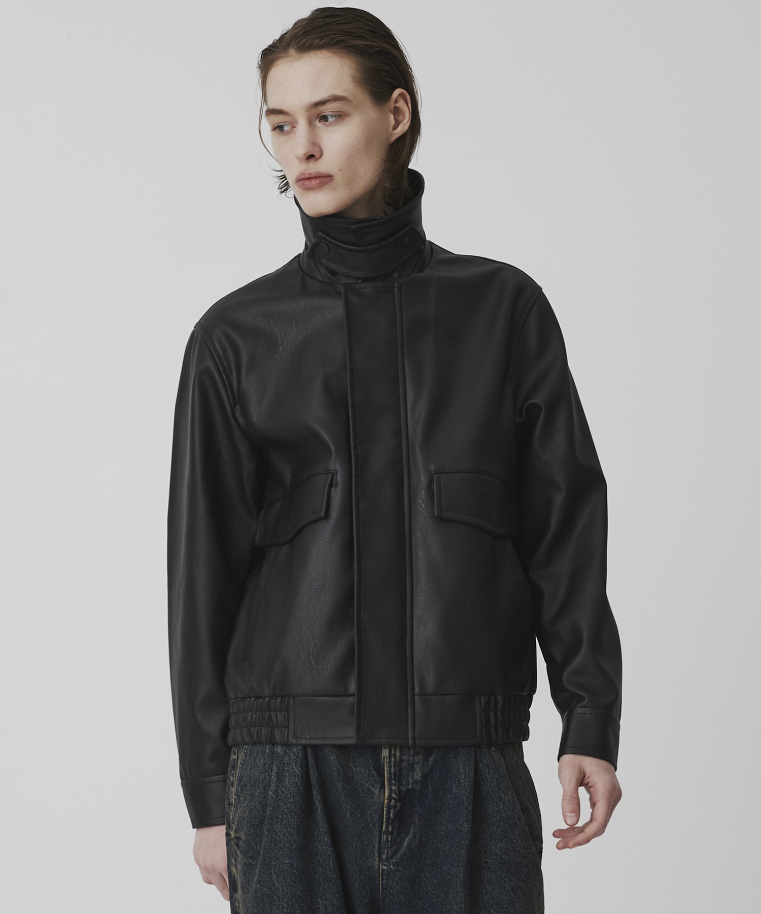 〈残りわずか｜再入荷なし〉VINTAGE LEATHER ブルゾン