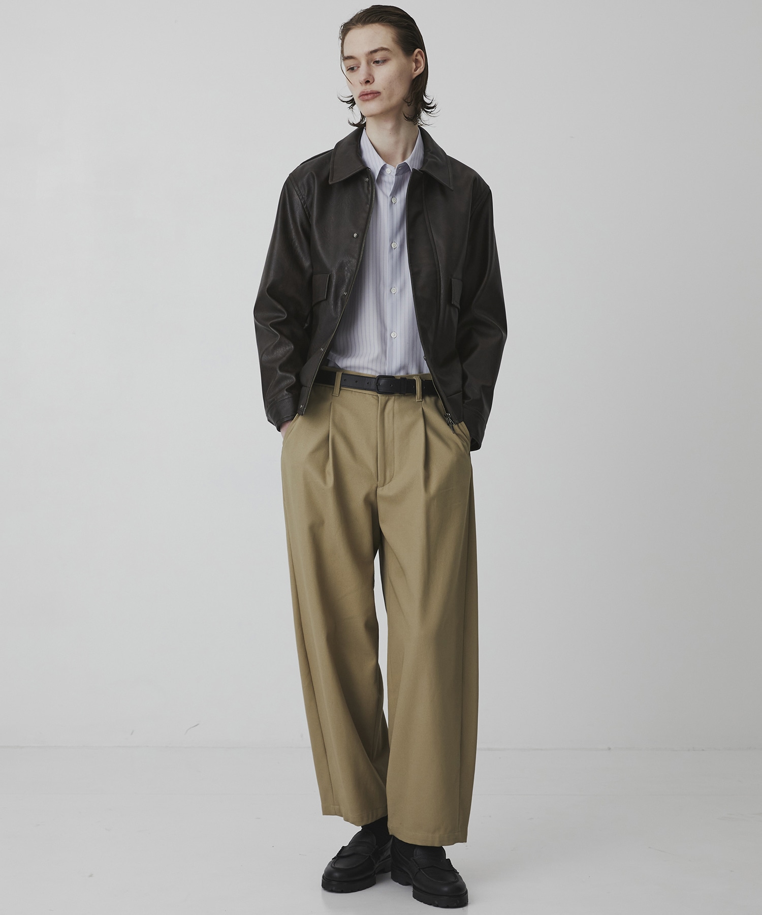 〈再入荷なし〉VINTAGE LEATHER ブルゾン