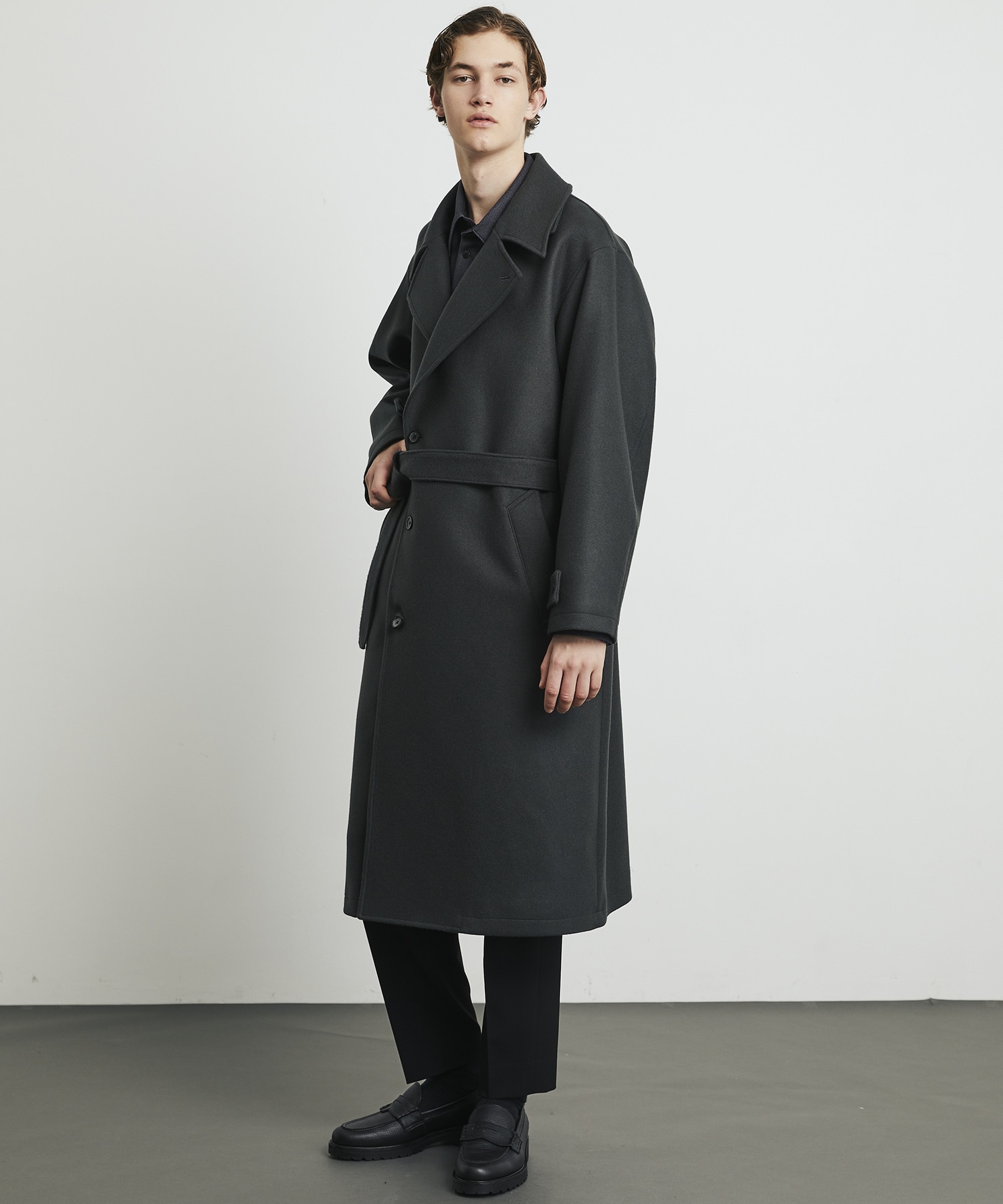 UNITED TOKYO SUPER140's 2way スタンドコートサイズ1 残りわずか〉超撥水 SUPER 140's 2way スタンドコート(1 DARK GREY