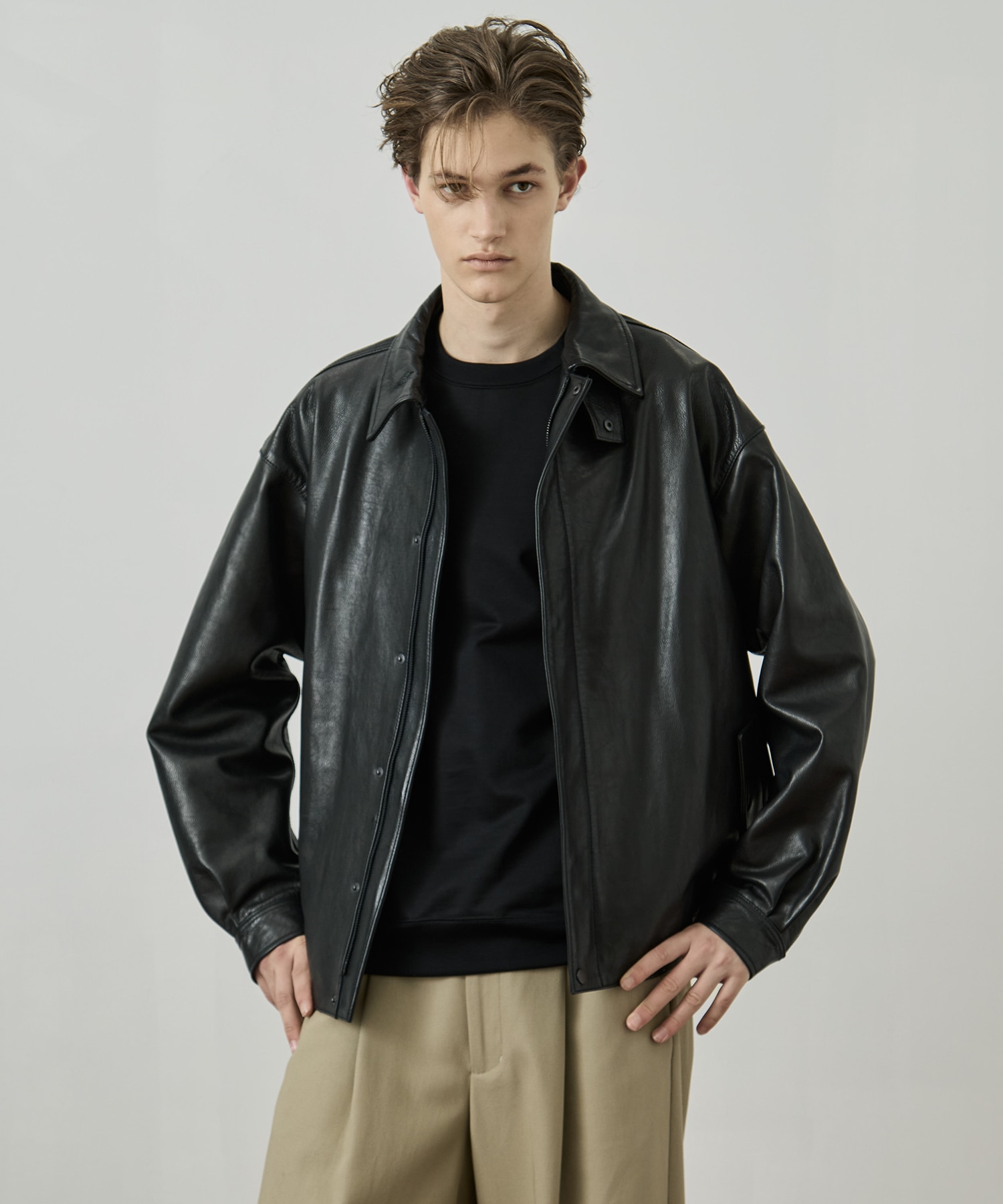 WATER BUFFALO フライトレザーブルゾン