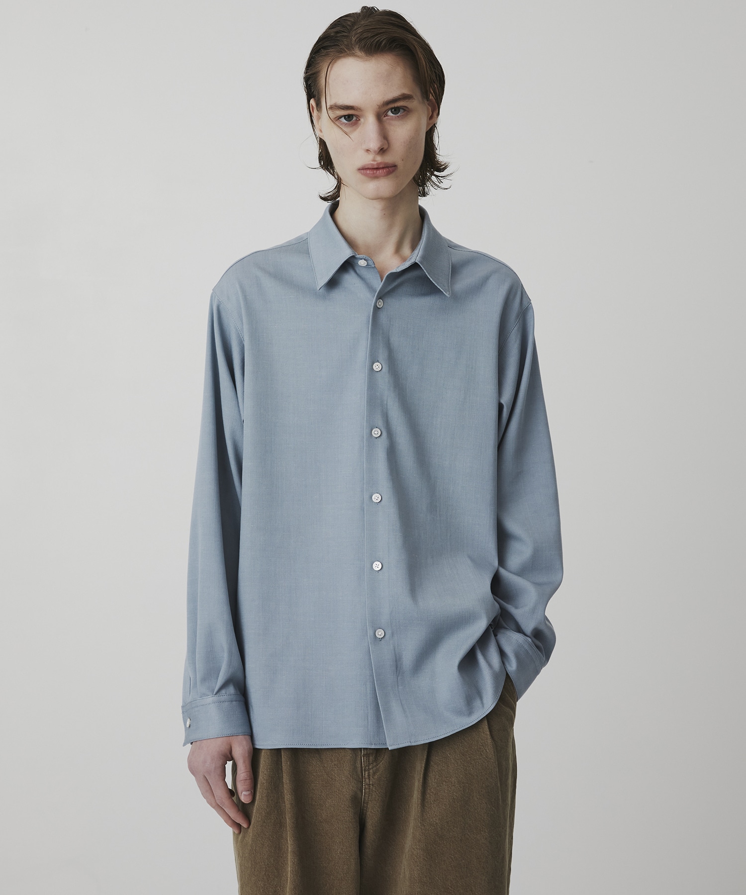 〈再入荷なし〉スラブシャンブレー デニムシャツ