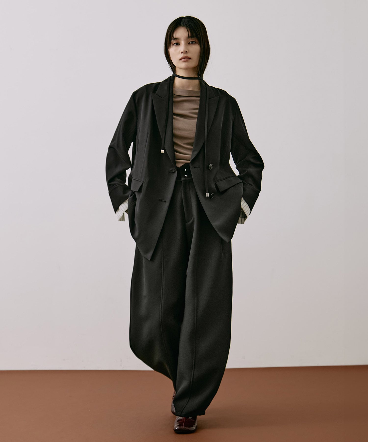 【セットアップ】4WAYベルトテーラードジャケット