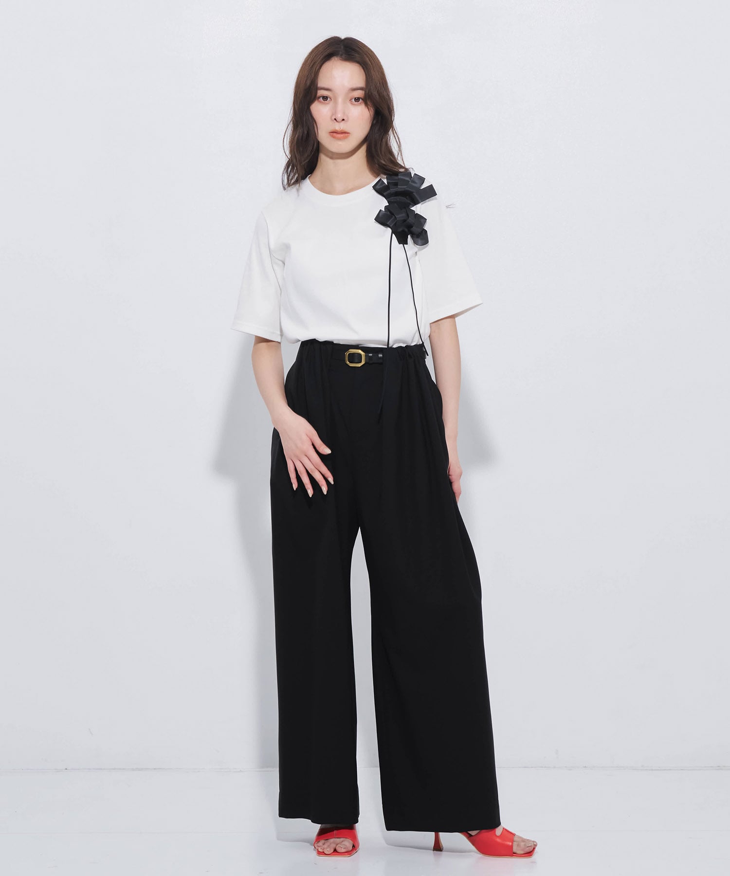 Super140s Summer Wool Relax Trousers