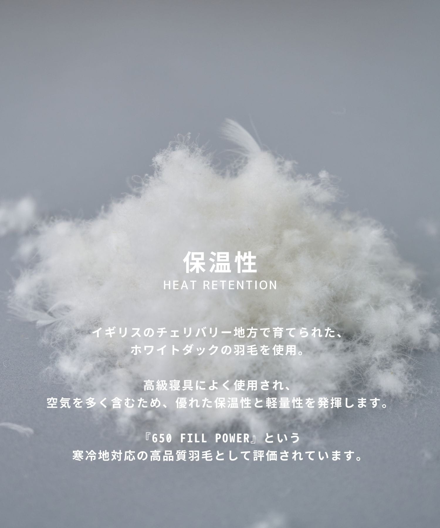 CLOUD TEX 2WAY マイクロリップダウン