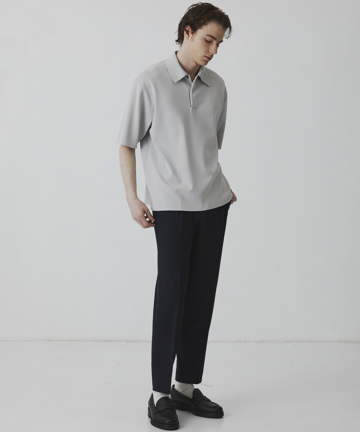 18G サーブルストレッチポロニットTEE