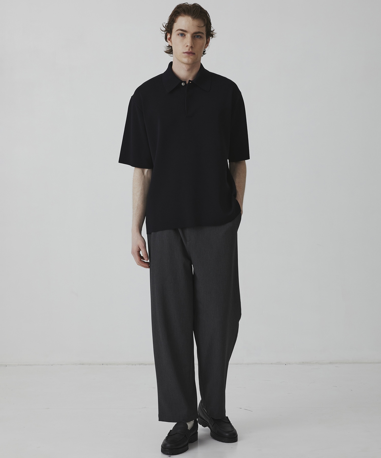 18G サーブルストレッチポロニットTEE
