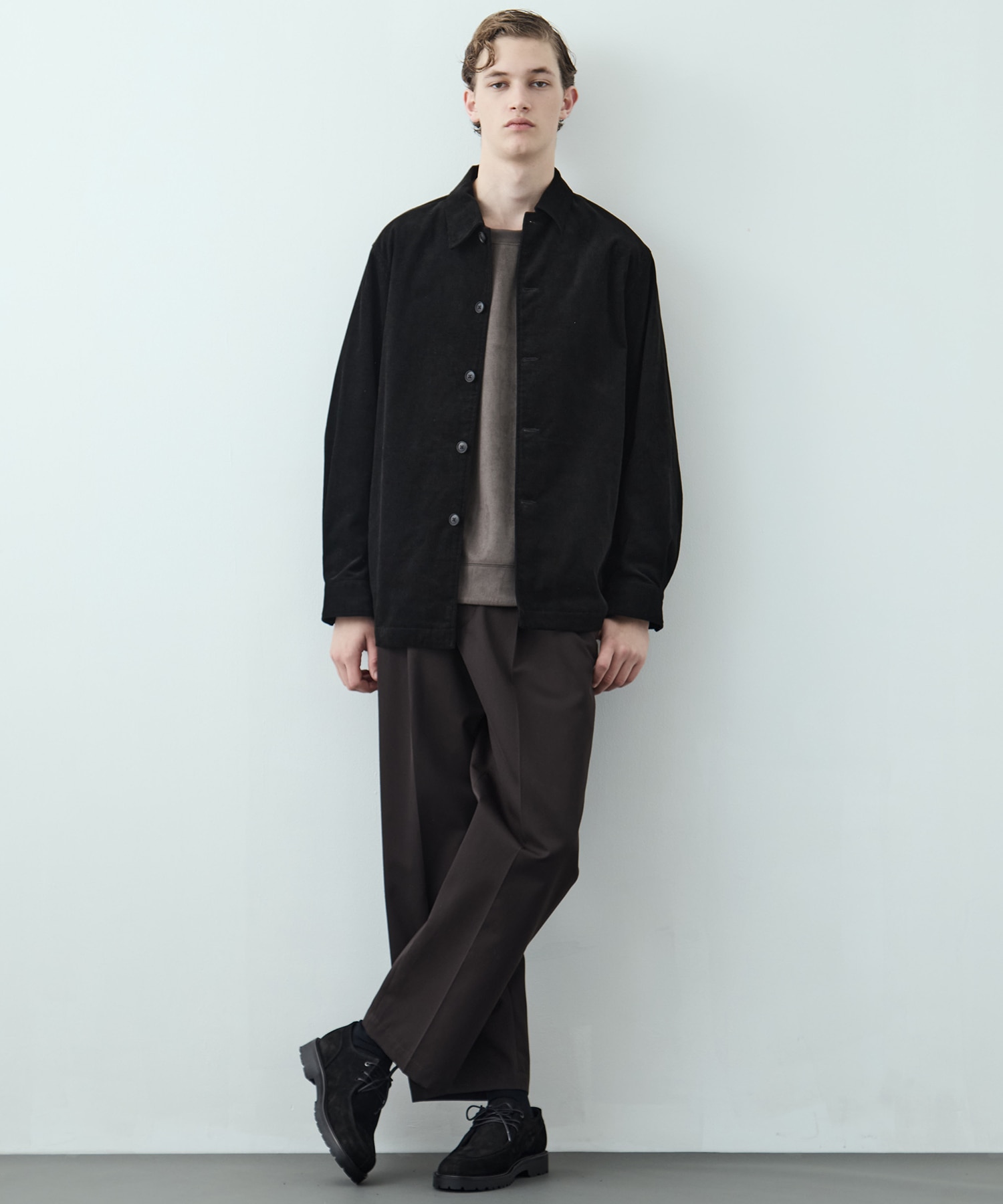 〈再入荷〉MICRO SUEDE クルーネックプルオーバー