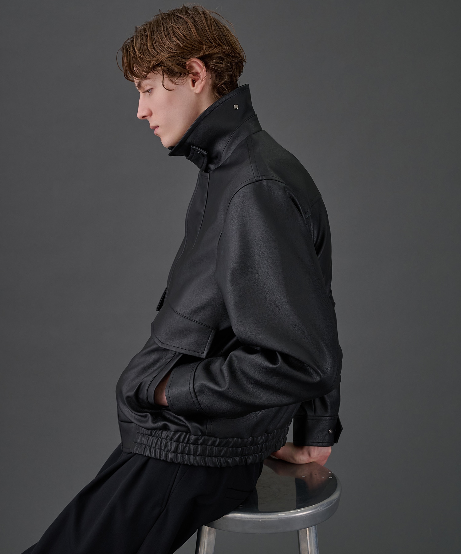 VINTAGE LEATHER ブルゾン