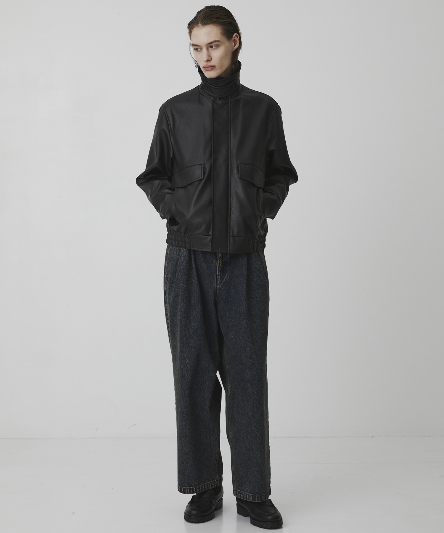 〈残りわずか｜再入荷なし〉VINTAGE LEATHER ブルゾン