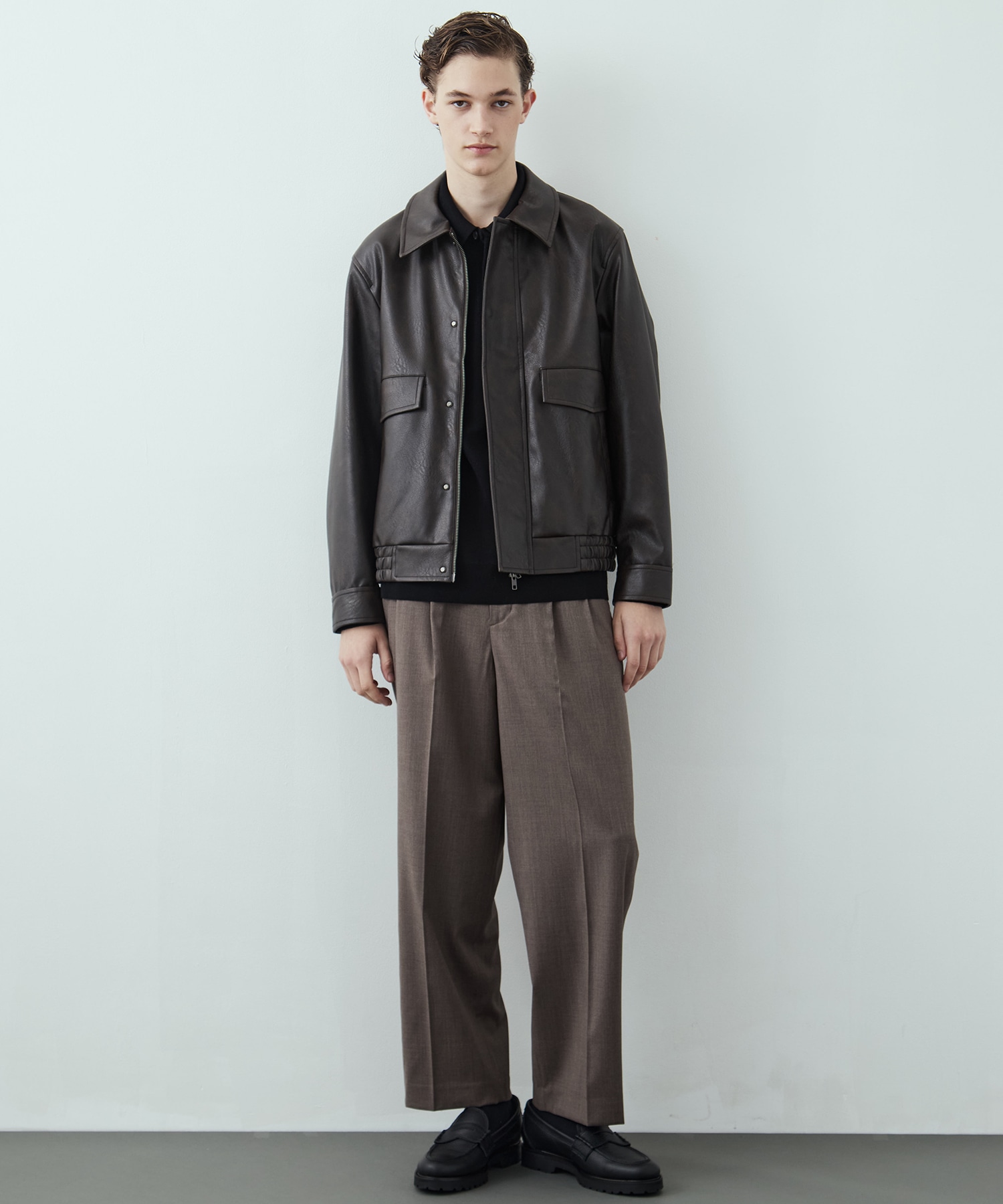 VINTAGE LEATHER ブルゾン