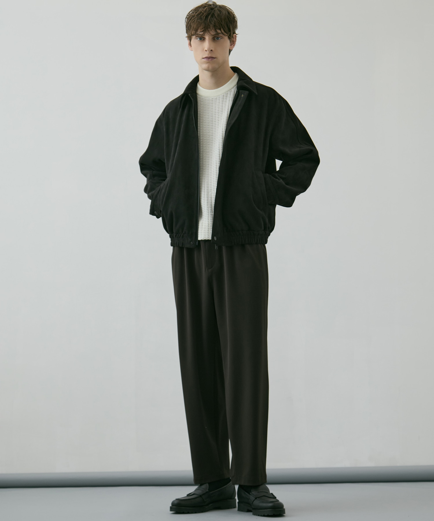 アウトラスト ジャガード クルーネックニット