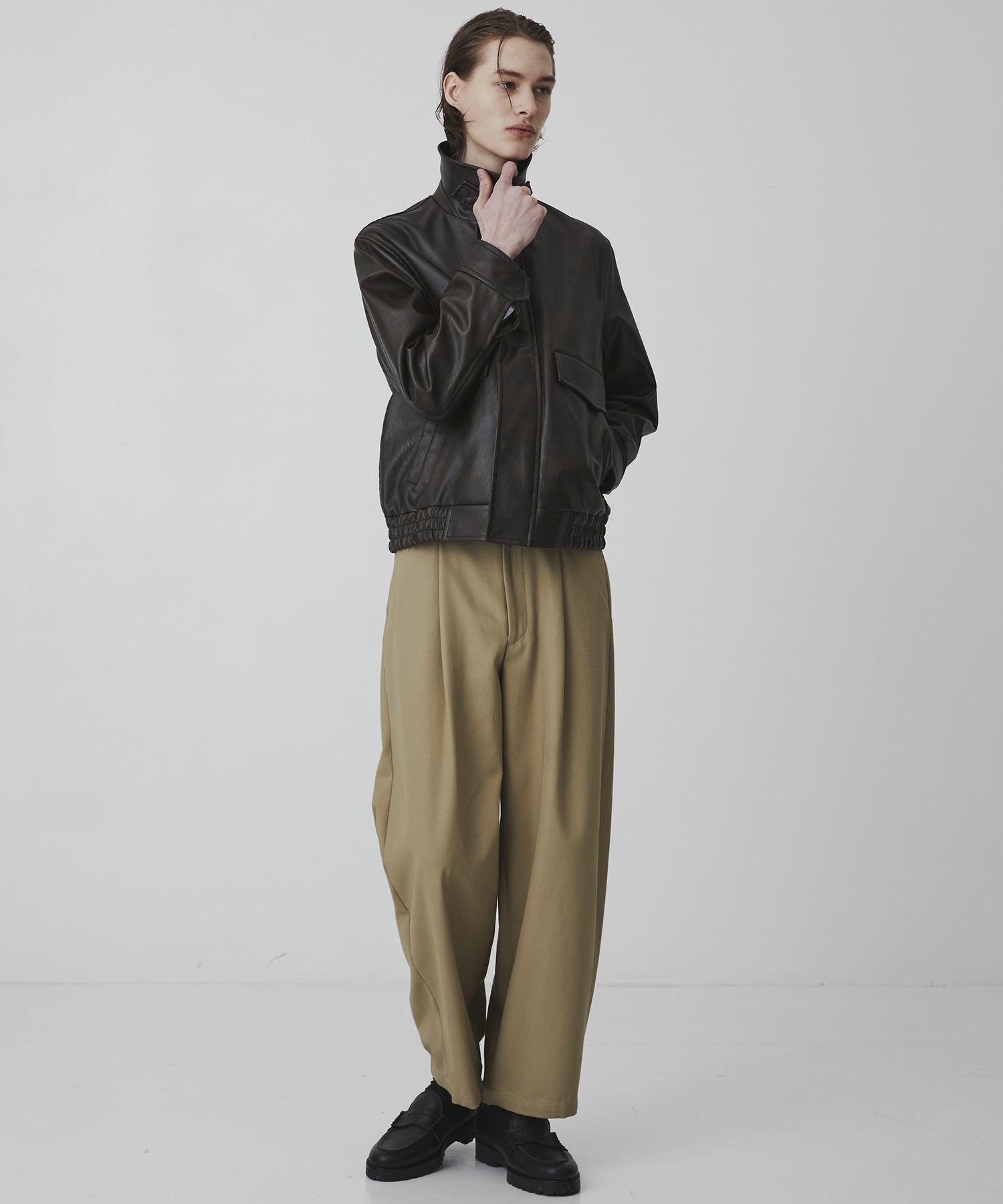 〈再入荷なし〉VINTAGE LEATHER ブルゾン