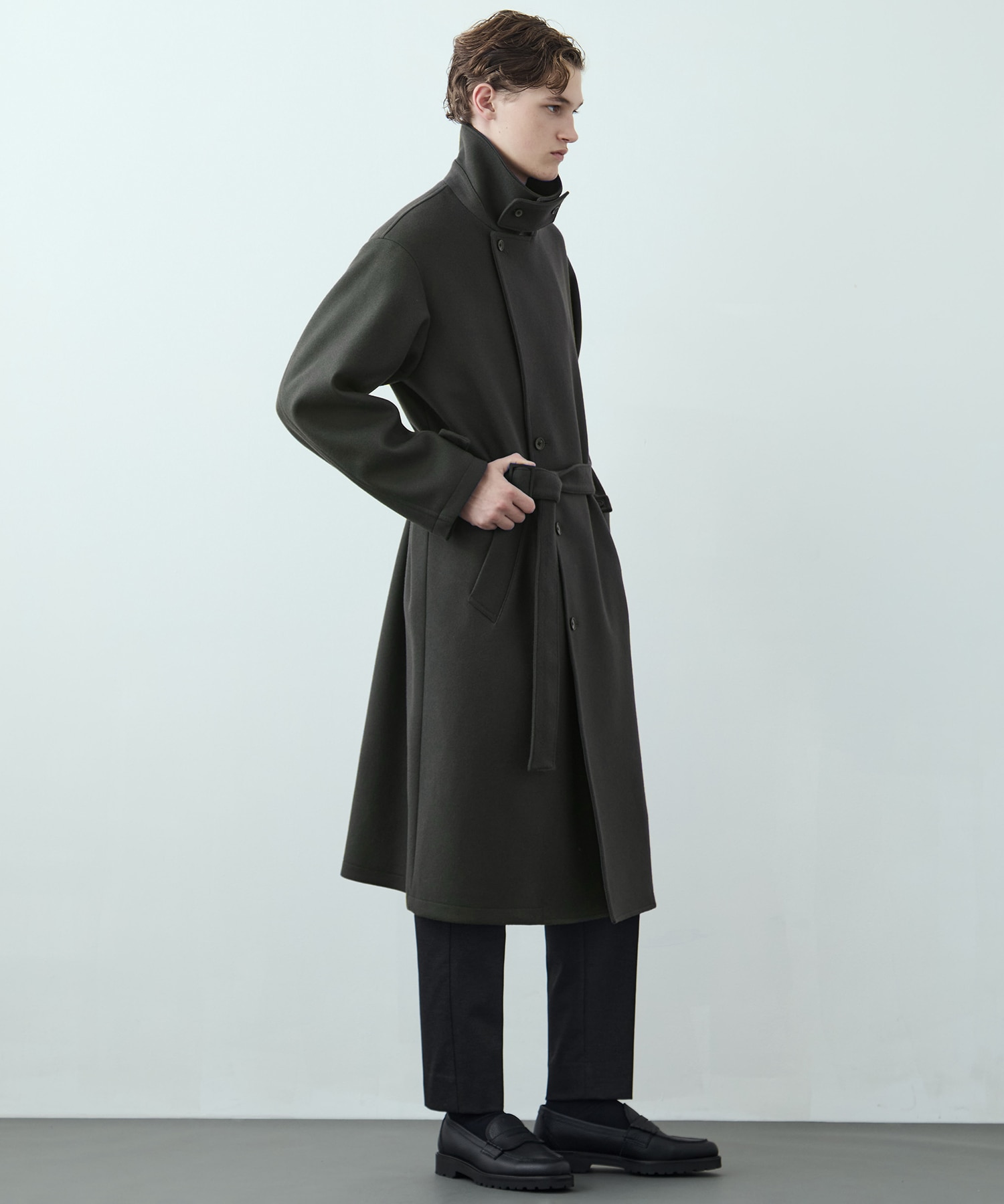 UNITED TOKYO SUPER140's 2way スタンドコートサイズ1 超撥水 SUPER 140's 2way スタンドコート(1 DARK GREY): : メンズ