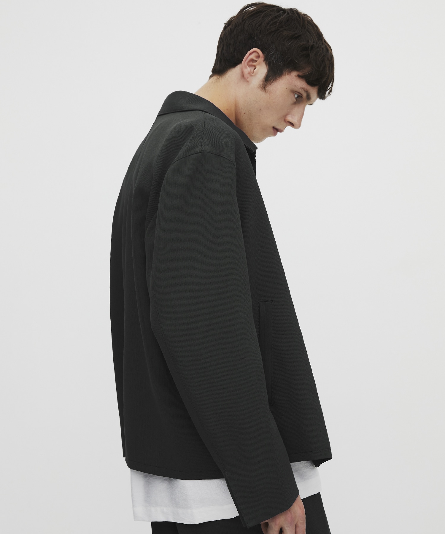 〈残りわずか｜再入荷なし〉COLD DRY PLEATS ハリントンブルゾン