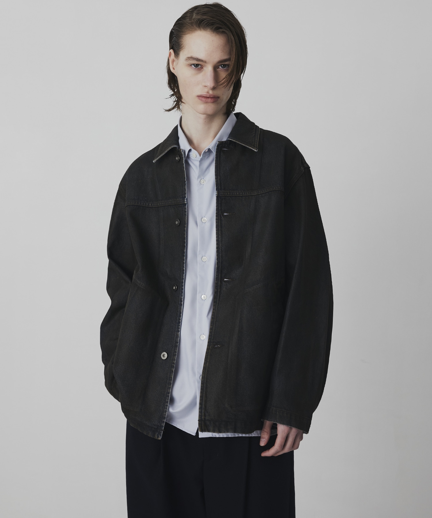 コーティングデニムカバーオール(1 BLUE): : メンズ｜UNITED TOKYO