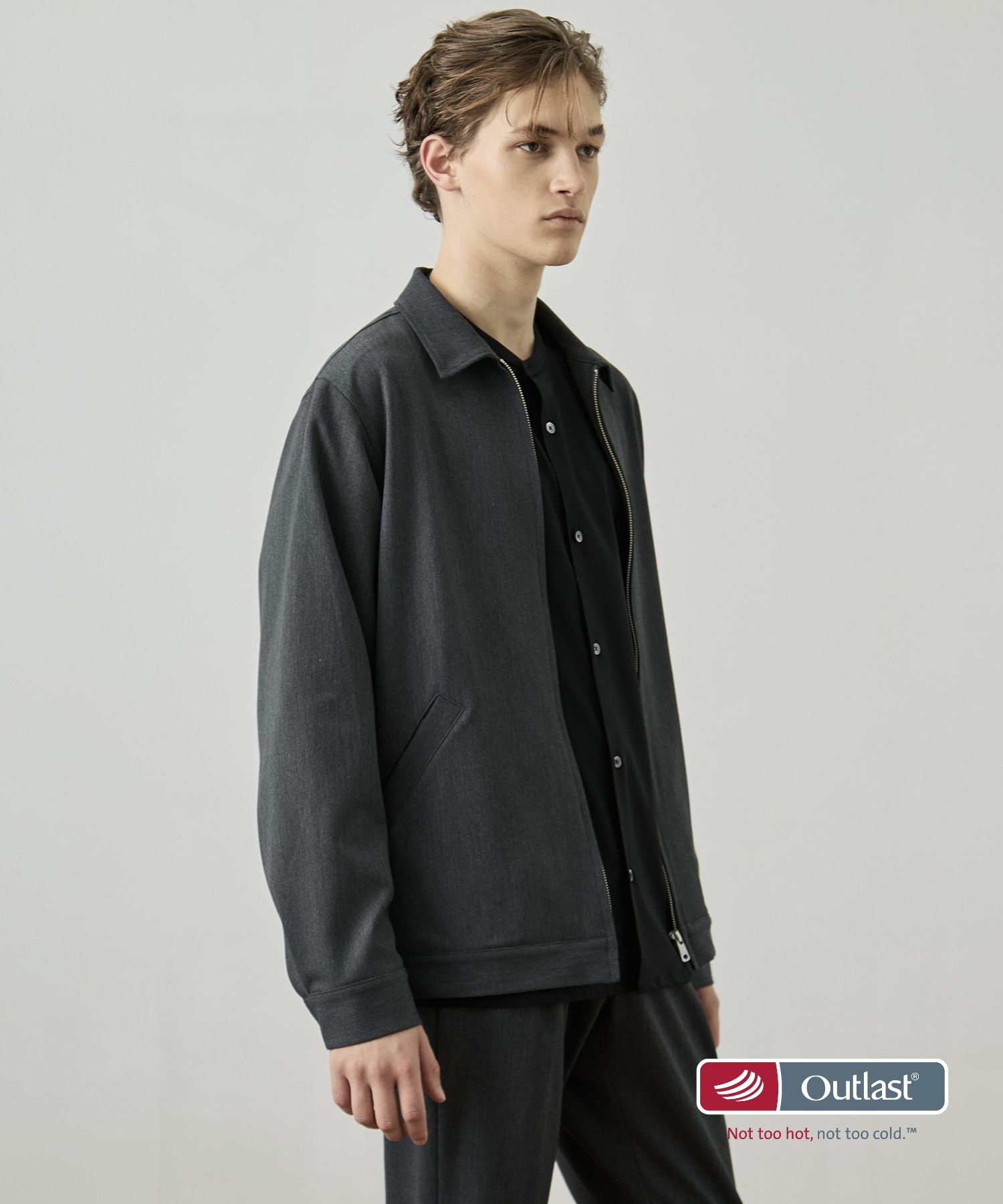 UNITED TOKYO アウトラスト　ジップアップブルゾンサイズ2 WEB限定｜残りわずか〉アウトラスト ジップブルゾン(1 DARK GREY