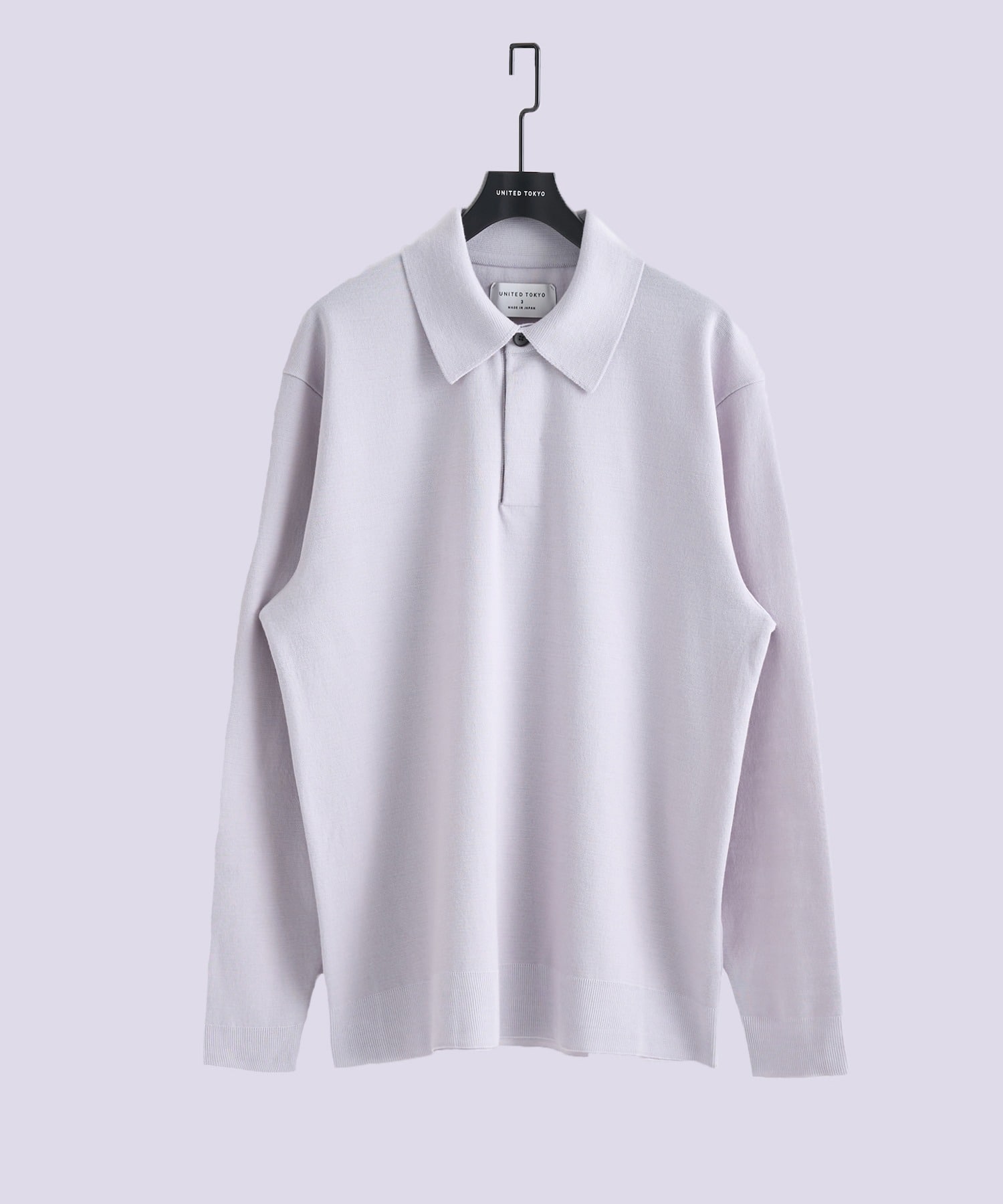 18Gウールミラノリブポロニット(1 LIGHT GREY): : メンズ｜UNITED