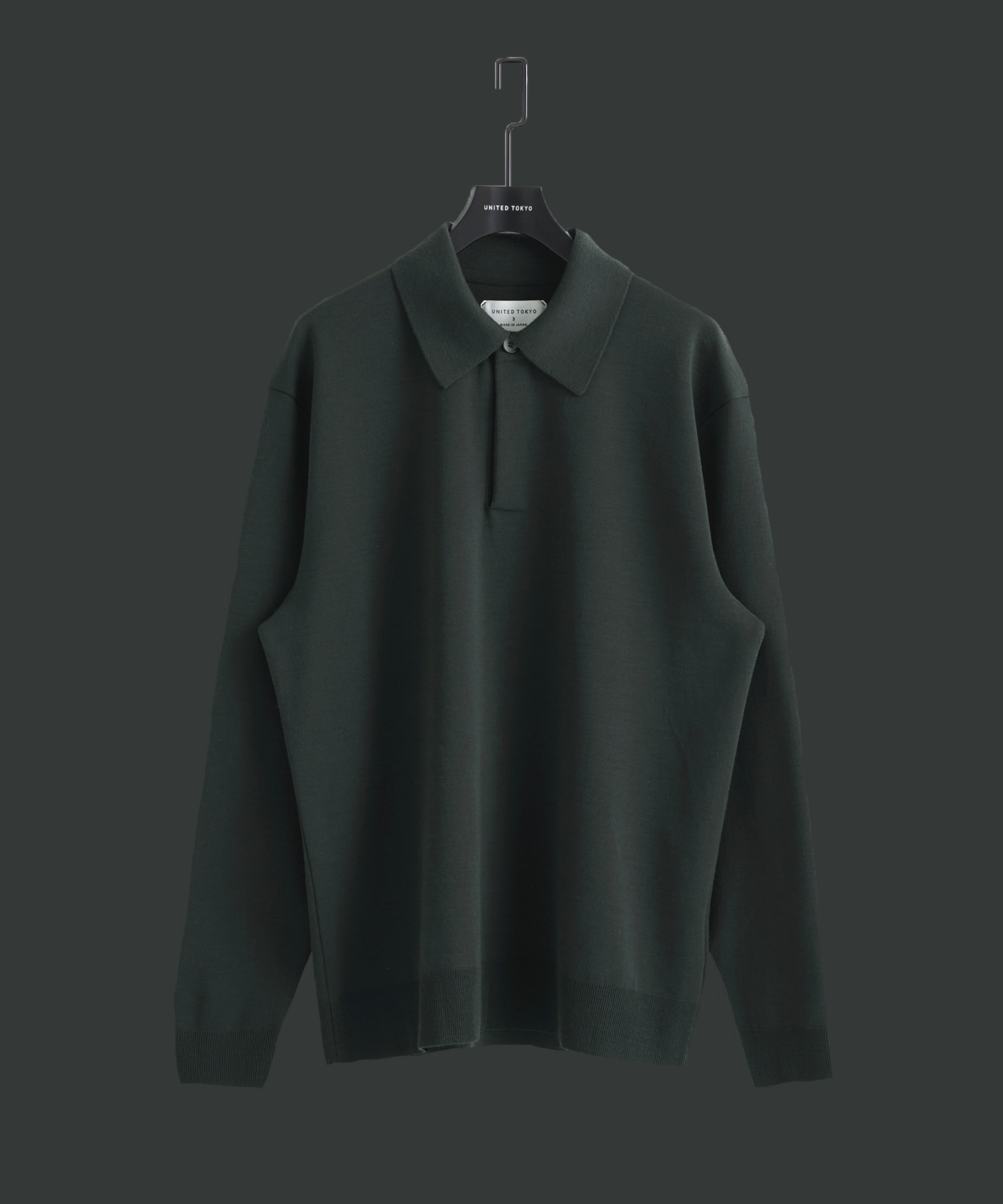 18Gウールミラノリブポロニット(1 LIGHT GREY): : メンズ｜UNITED