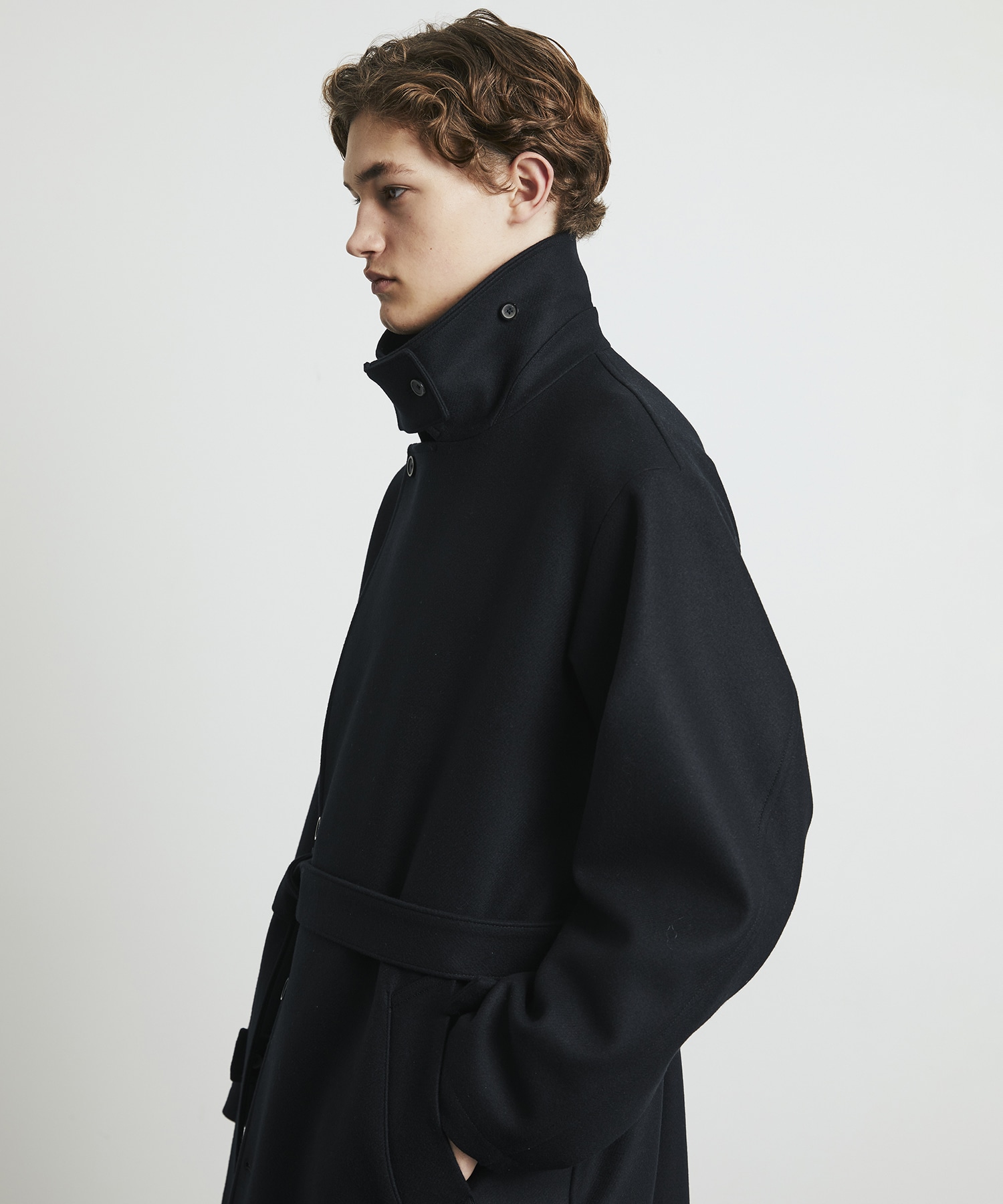 残りわずか｜再入荷なし〉超撥水 SUPER 140's 2way スタンドコート(1