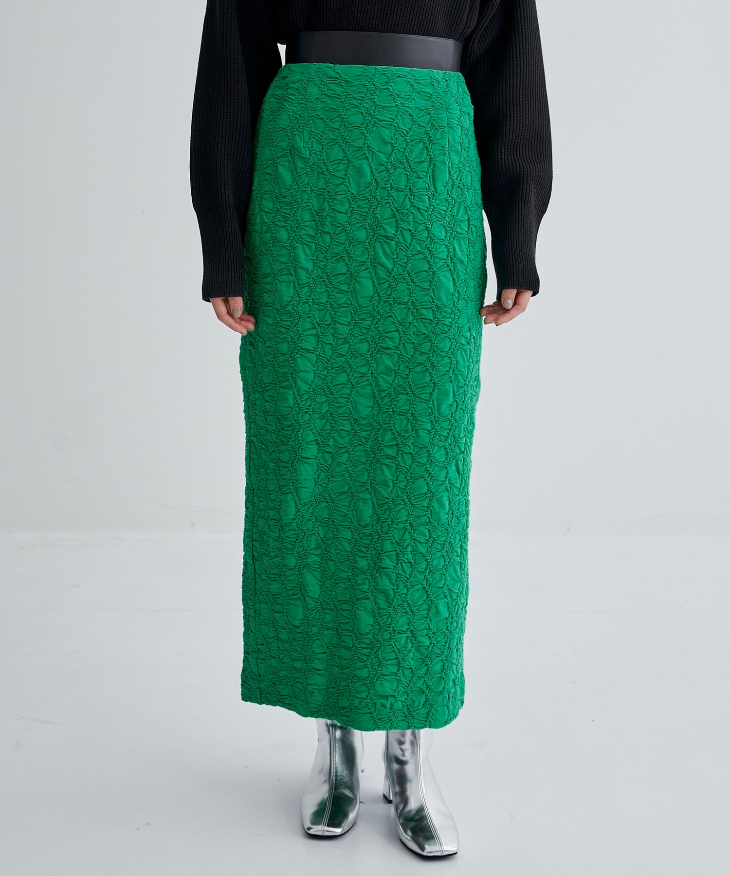 リジェットジャガードタイトスカート(1 GREEN): : ウィメンズ｜UNITED