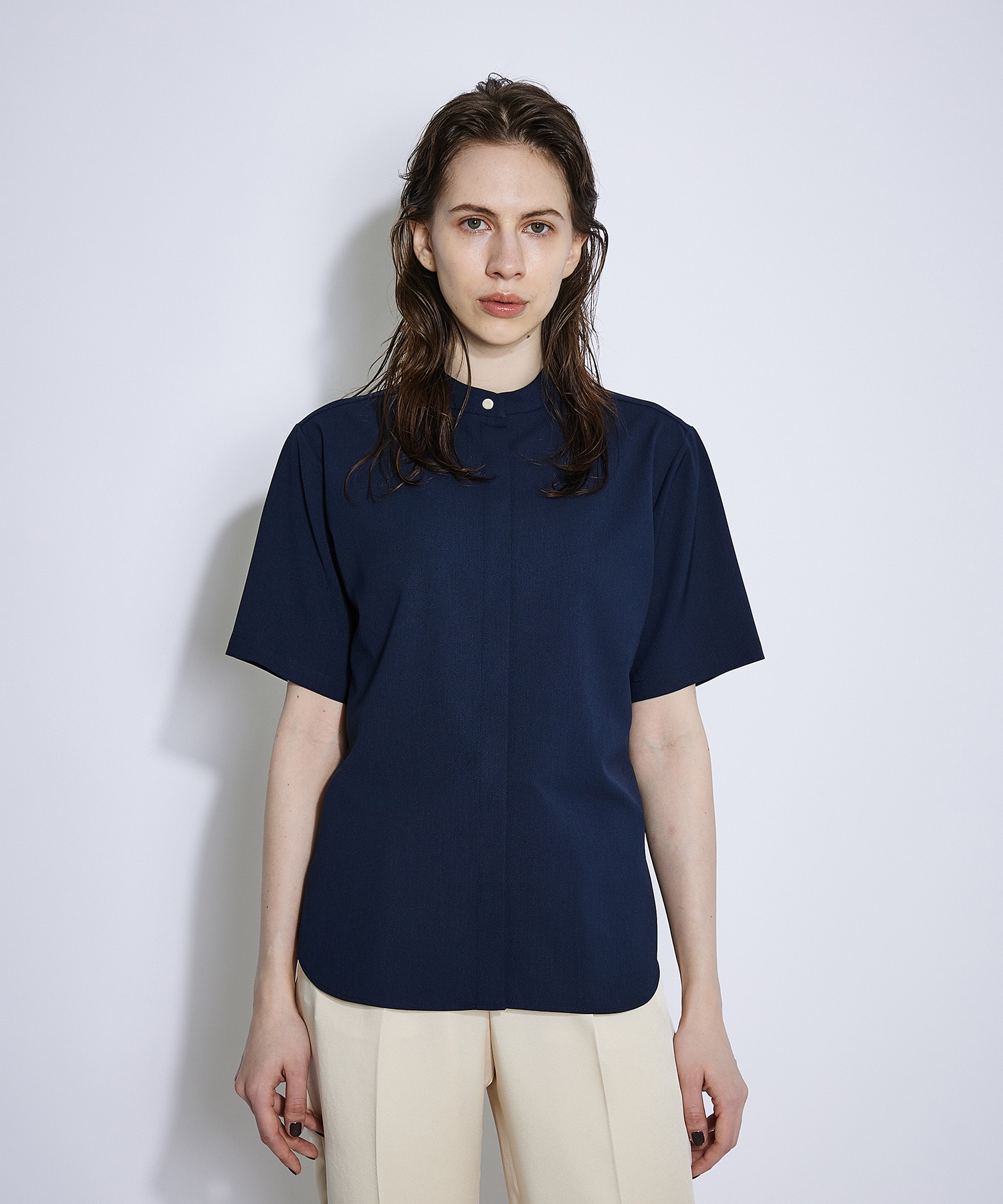 ベーシックハーフスリーブシャツ 1 Navy Womens United Tokyo Online Store