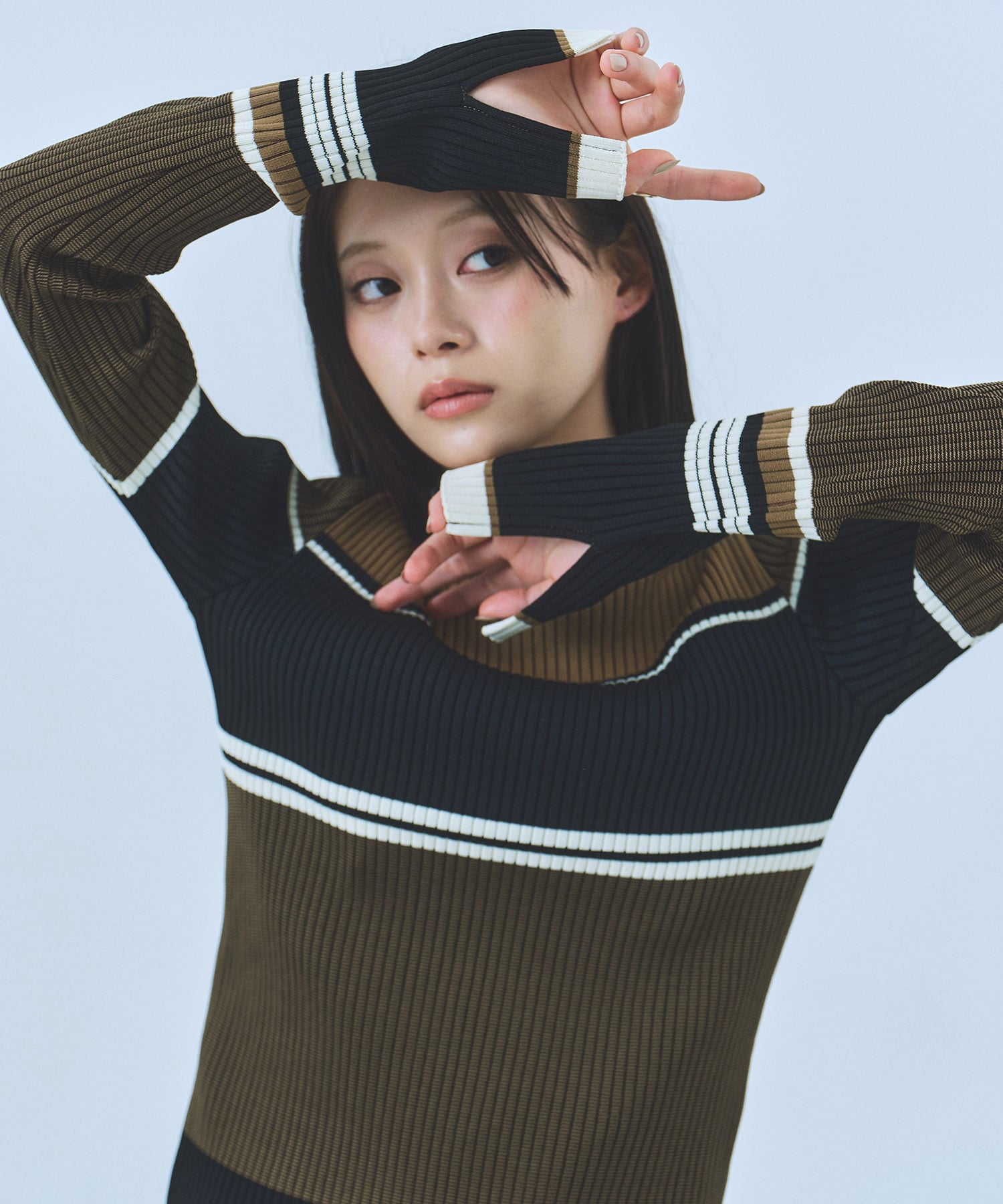 未使用品【UNITED TOKYO】カッティングニットブルゾン ウォッシャブル UNITED TOKYO（ユナイテッドトウキョウ）の「カッティングニット