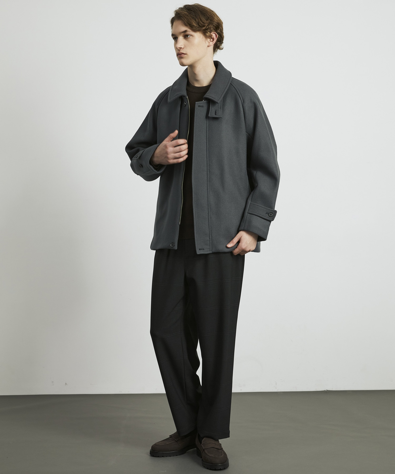 超撥水 SUPER 140's 2way トレンチブルゾン