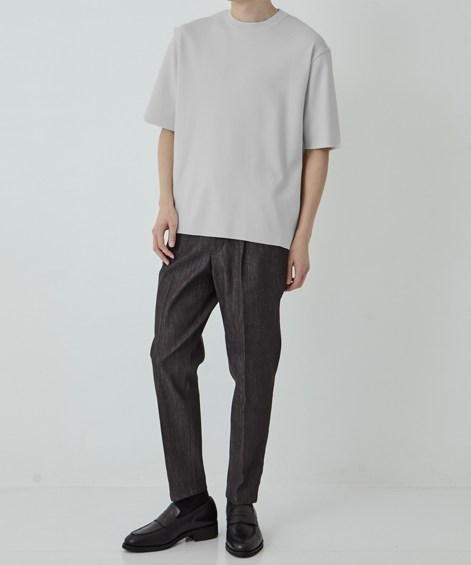 18G サーブルストレッチクルーネックTee