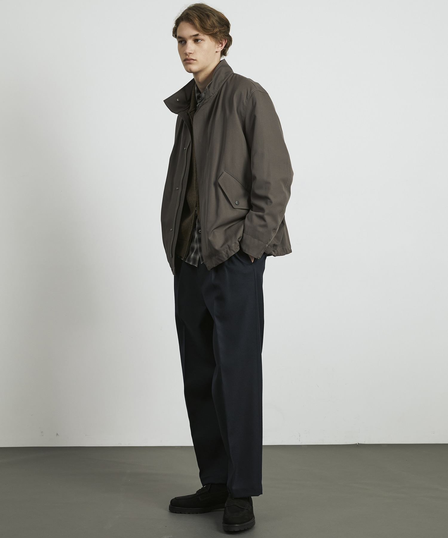 〈残りわずか〉VISTO WOOL 2WAY スタンドモッズブルゾン