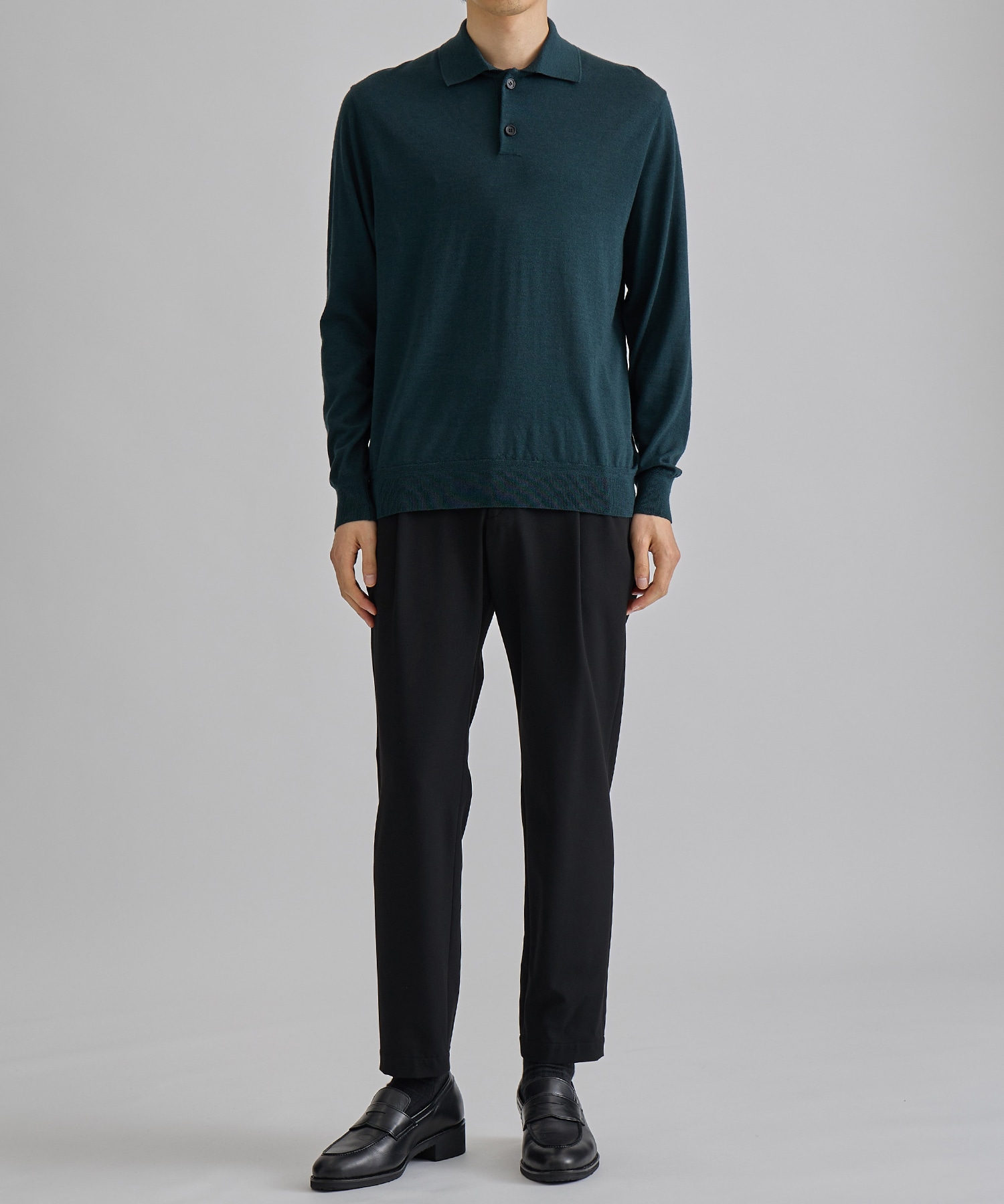 LORO PIANA CASHMERE SILK KNIT POLO