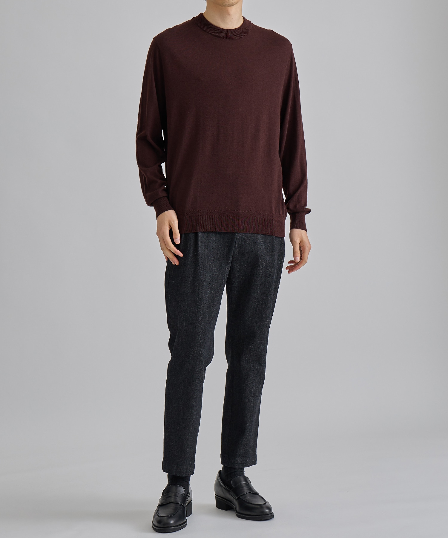 LORO PIANA CASHMERE SILK CREW