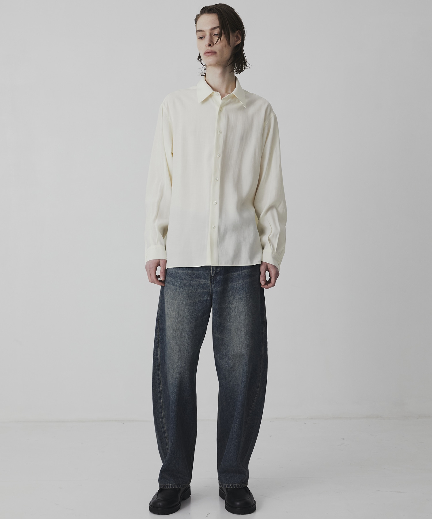 〈残りわずか｜再入荷なし〉オーバーダイ バレルデニムパンツ