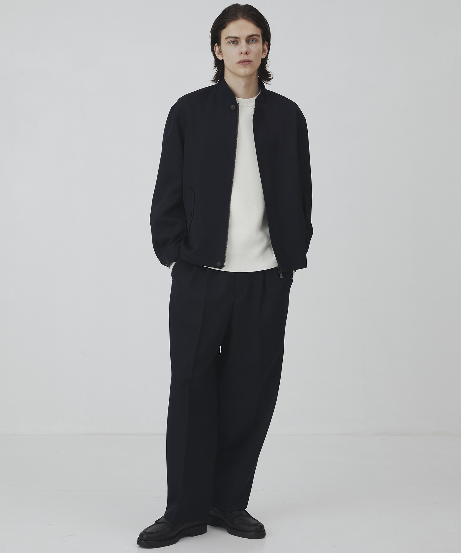 〈2026SS｜数量限定〉MAX GABARDINE レザーカラースタジャン