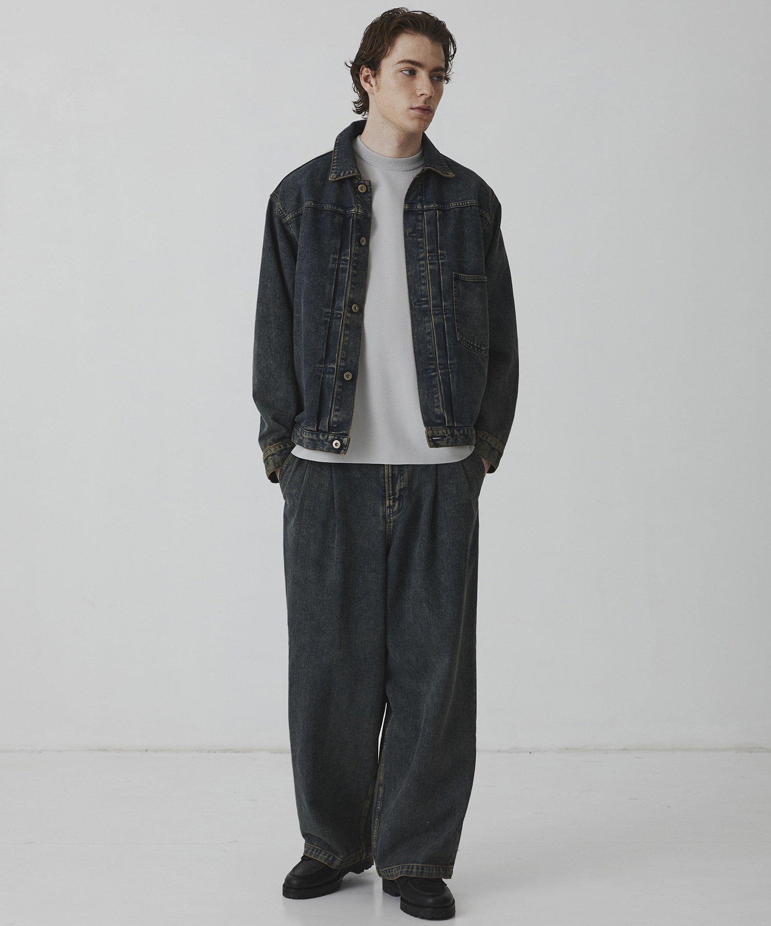 オーバーダイデニム ジャケット