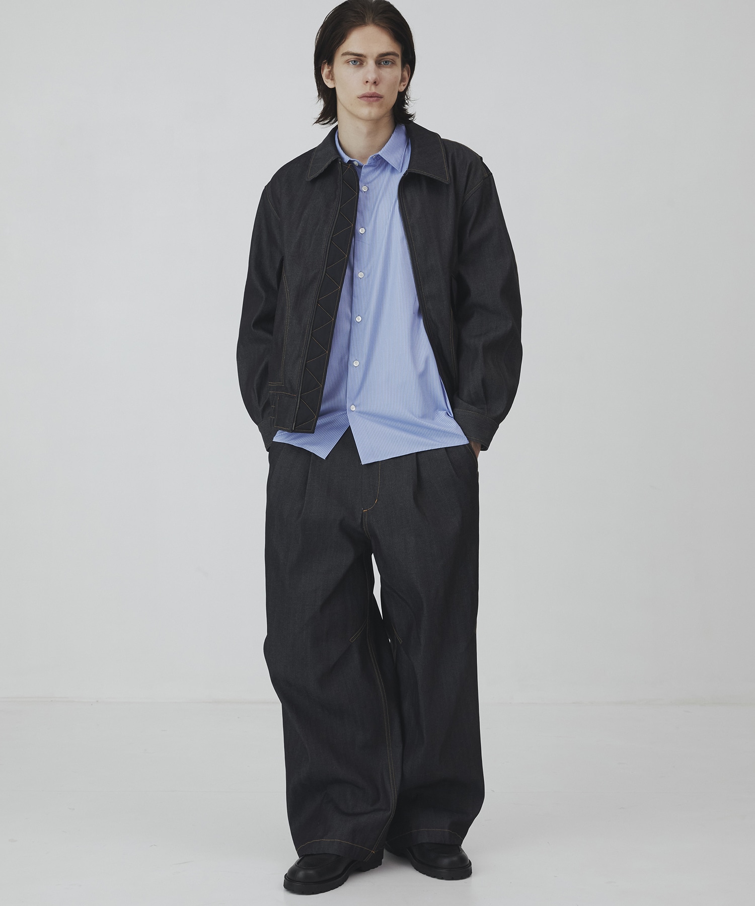 〈2026SS｜数量限定〉SUPIMA DENIM×LIMONTA フライトブルゾン